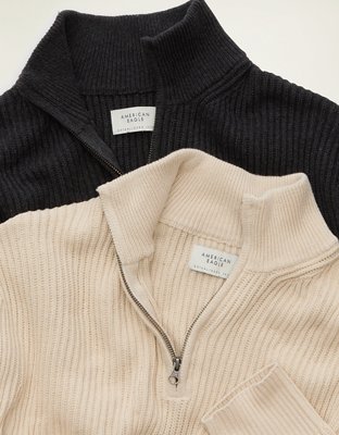 AE Quarter-Zip Fisherman Sweater