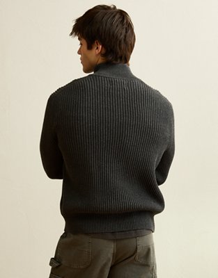 AE Quarter-Zip Fisherman Sweater