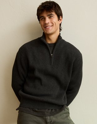 AE Quarter-Zip Fisherman Sweater