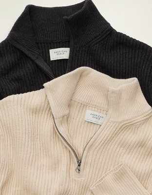 AE Quarter-Zip Fisherman Sweater