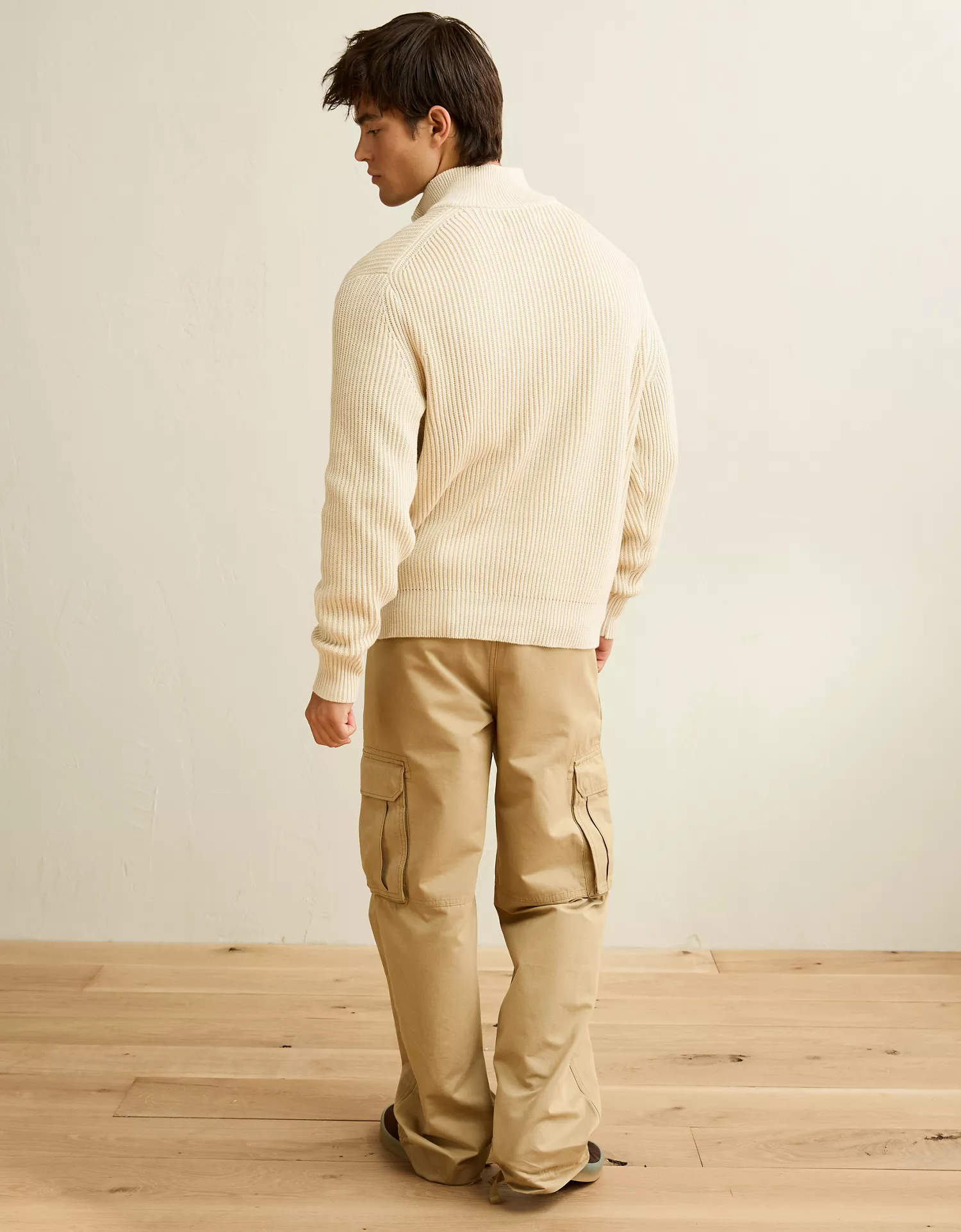 AE Quarter-Zip Fisherman Sweater - thumbnail 3