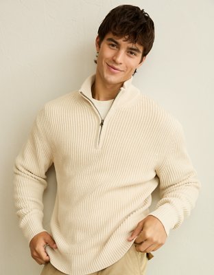 AE Quarter-Zip Fisherman Sweater