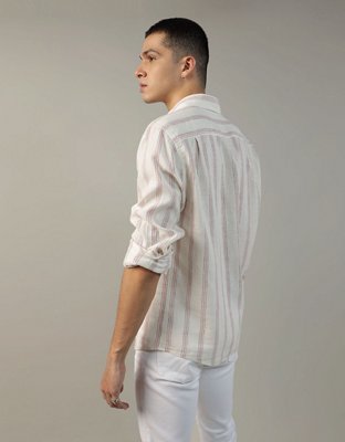 AE Camisa de Lino con Botones