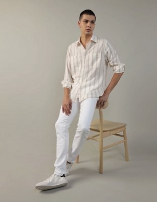 AE Camisa de Lino con Botones