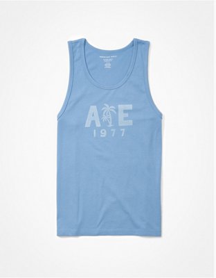 Мужские топы American Eagle AE Logo Graphic Tank Top — фото 3