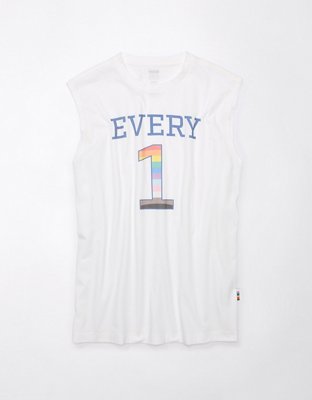 Мужские топы American Eagle AE Pride Graphic Muscle Tank Top — фото 3