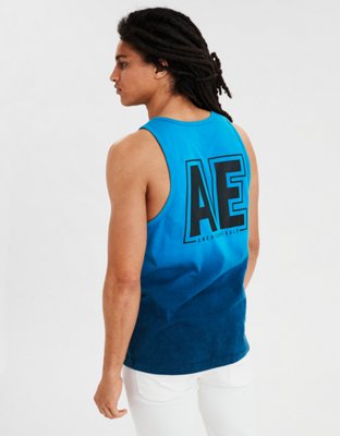 Мужские топы American Eagle AE Dip Dye Graphic Tank — фото 3