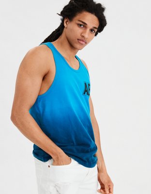Мужские топы American Eagle AE Dip Dye Graphic Tank — фото 2