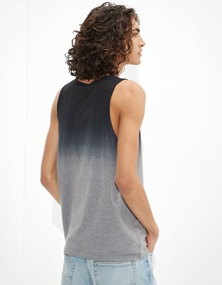Мужские топы American Eagle AE Super Soft Dip-Dye Graphic Tank Top — фото 3