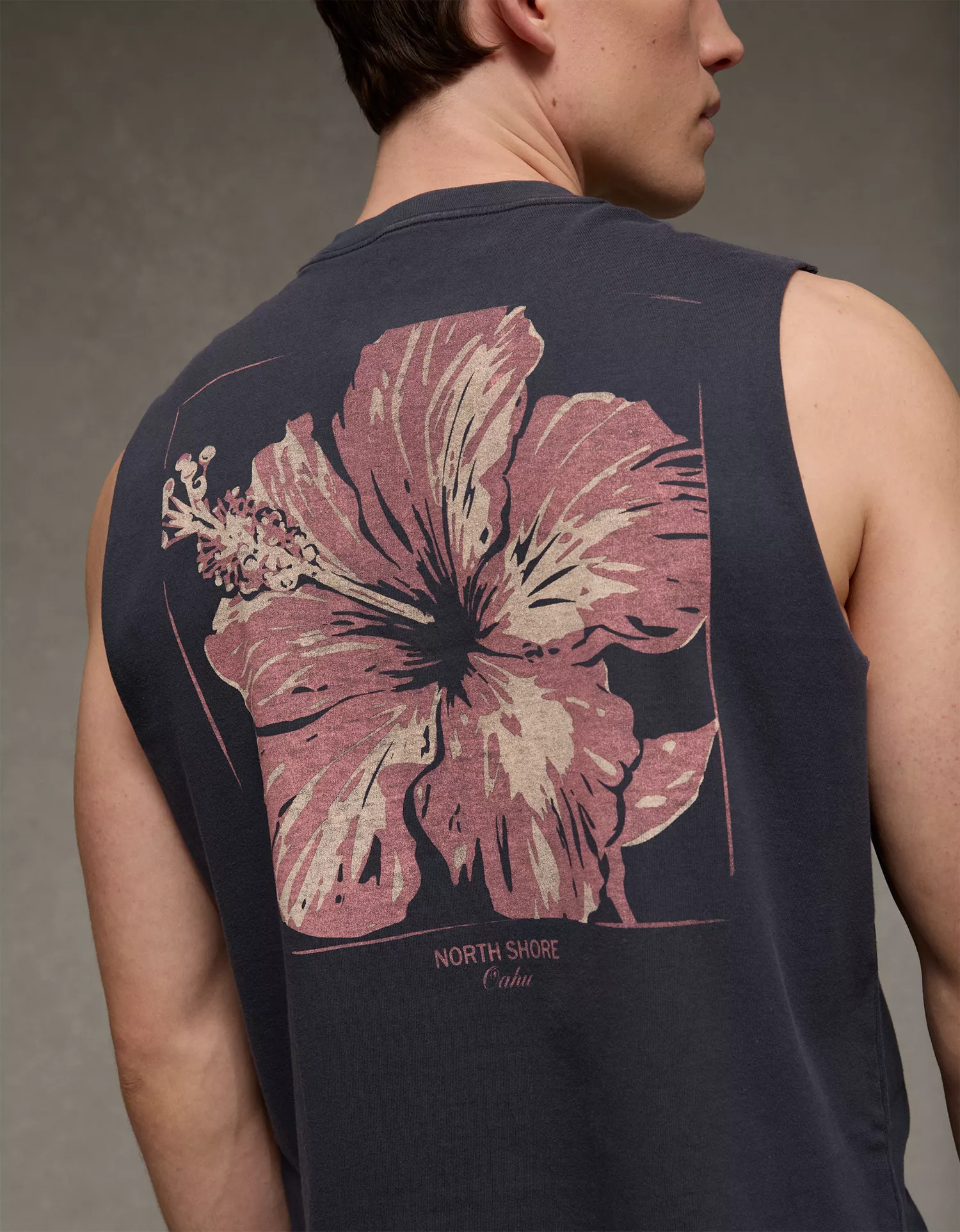 AE Boxy Fit Destination Graphic Muscle Tank