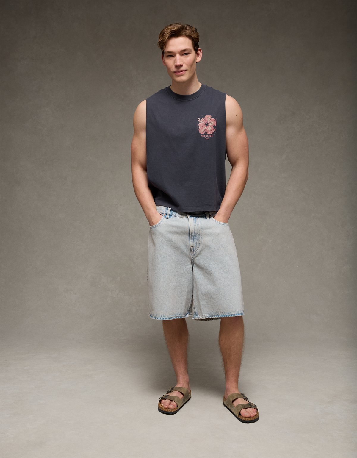 AE Boxy Destination Graphic Tank Top - image 2