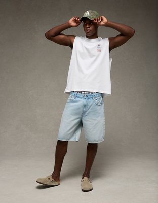 AE Boxy Destination Graphic Muscle Tank Top