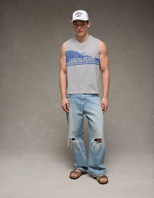 AE Boxy Destination Graphic Tank Top | American Eagle