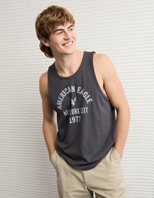 AE Standard Fit Lightweight Logo Graphic Tank Top