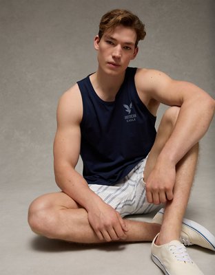 AE Standard Fit Lightweight Logo Graphic Tank Top