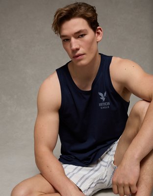 AE Standard Fit Lightweight Logo Graphic Tank Top from American Eagle - $14.96