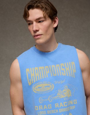 AE Boxy Hot Rod Graphic Muscle Tank Top