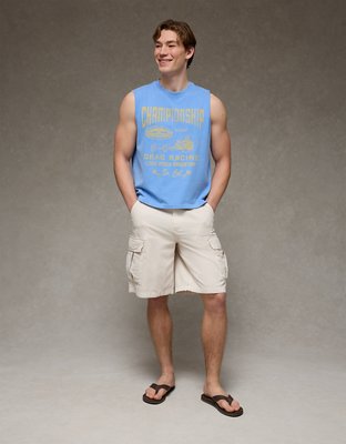 AE Boxy Hot Rod Graphic Muscle Tank Top