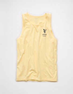 AE Standard Fit Lightweight Logo Graphic Tank Top | American Eagle