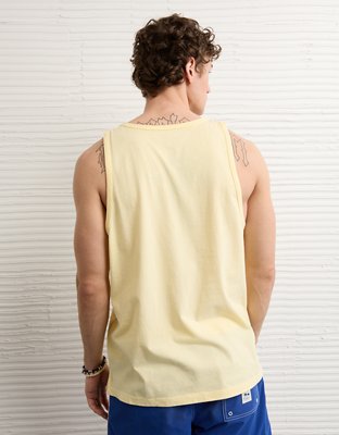 AE Standard Fit Lightweight Logo Graphic Tank Top | American Eagle