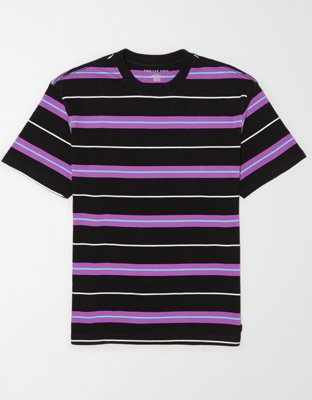 AE Drop-Shoulder Heavyweight Striped T-Shirt