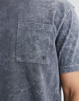 Мужские футболки American Eagle AE Vintage Wash Dye Effect Pocket T-Shirt — фото 4
