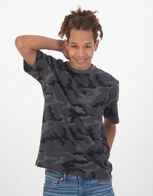 Camo shirt black on sale jeans