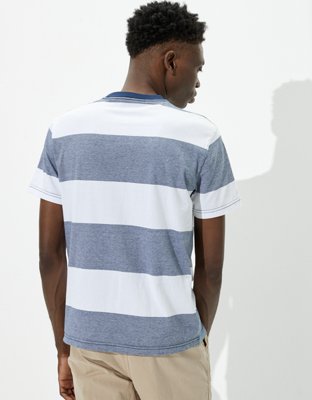 Мужские футболки American Eagle AE Super Soft Striped T-Shirt — фото 4