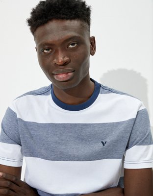 Мужские футболки American Eagle AE Super Soft Striped T-Shirt — фото 3