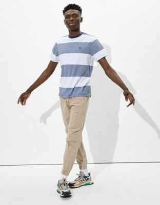 Мужские футболки American Eagle AE Super Soft Striped T-Shirt — фото 2