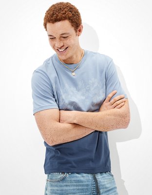 Мужские футболки American Eagle AE Super Soft Dip-Dye T-Shirt — фото 2