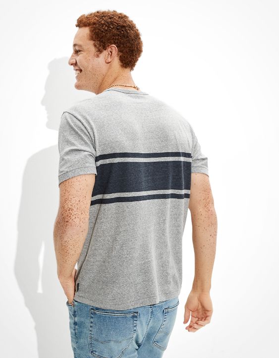 AE Super Soft Striped Tri-Blend T-Shirt