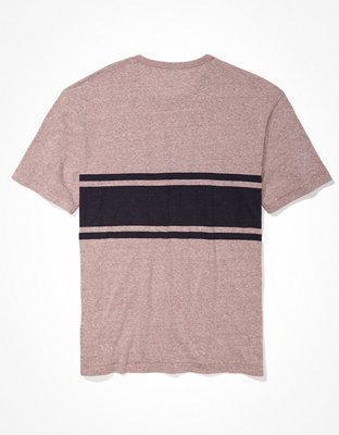 Мужские футболки American Eagle AE Super Soft Striped Tri-Blend T-Shirt — фото 4