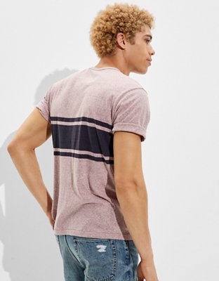 Мужские футболки American Eagle AE Super Soft Striped Tri-Blend T-Shirt — фото 3