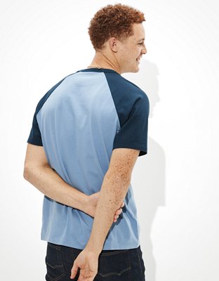 Мужские футболки American Eagle AE Super Soft Color-Block T-Shirt — фото 3