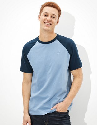 Мужские футболки American Eagle AE Super Soft Color-Block T-Shirt — фото 2