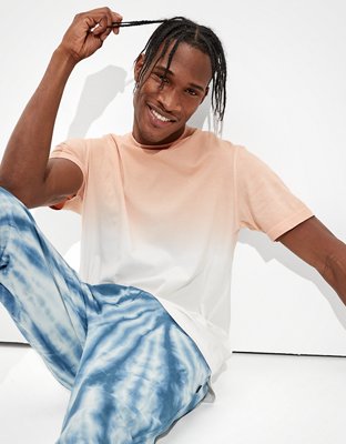 Мужские футболки American Eagle AE Super Soft Dip-Dye Icon T-Shirt — фото 2