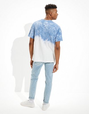 Мужские футболки American Eagle AE Super Soft Slub Icon Dip-Dye T-Shirt — фото 2