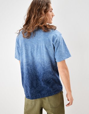 Мужские футболки American Eagle AE Super Soft Slub Dip-Dye T-Shirt — фото 2