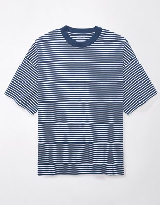 Мужские футболки American Eagle AE Oversized Striped T-Shirt — фото 2
