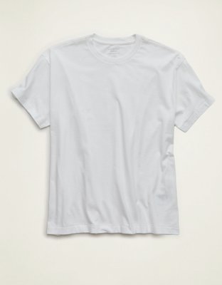 Мужская футболка American Eagle AE Shrunken Fit Lived-In, цвет: Белый, вариант 1 — фото 3