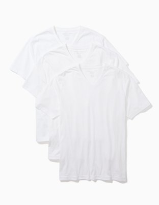 Ae Super Soft Icon V Neck T Shirts 3 Pack Men S White Xxxl From American Eagle Outfitters Ibt Shop