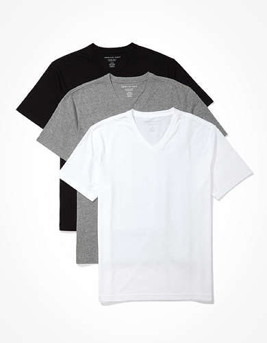 AE Super Soft V-Neck Icon T-Shirts 3-Pack