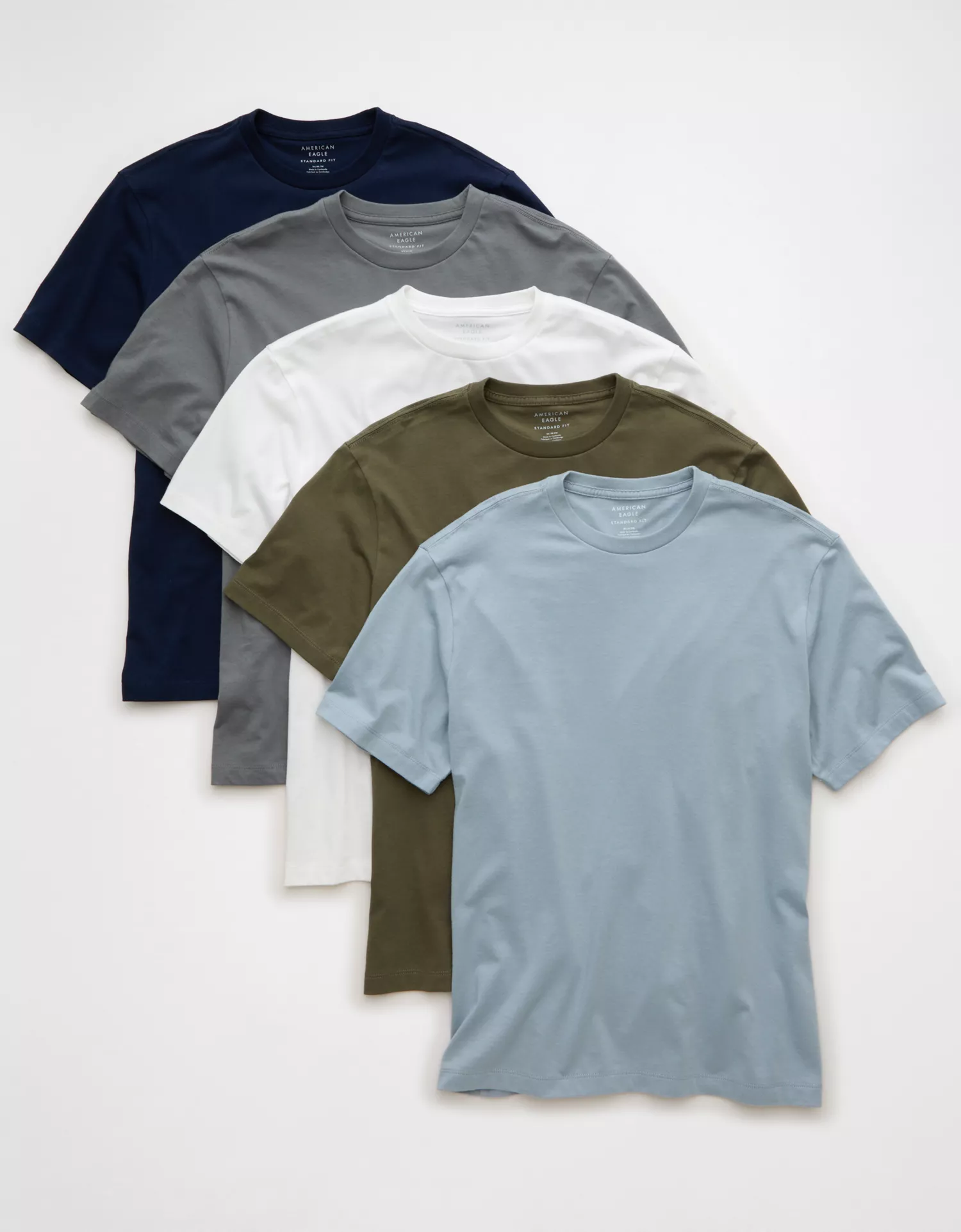 AE Standard Fit Lived-In T-Shirt 5-Pack