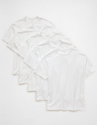 AE Standard Fit Lived-In T-Shirt 5-Pack from American Eagle - $52.46