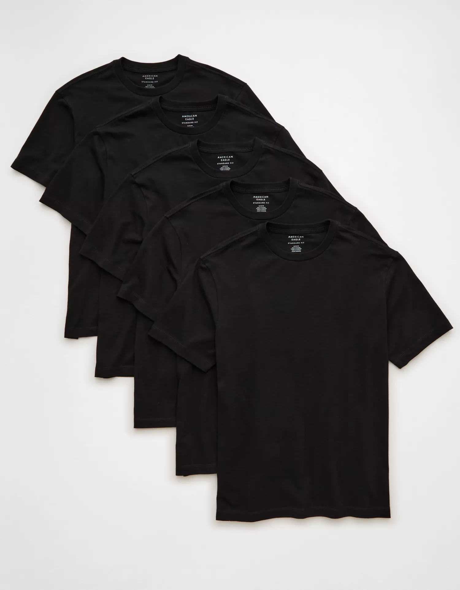 AE Standard Fit Lived-In T-Shirt 5-Pack - thumbnail 3