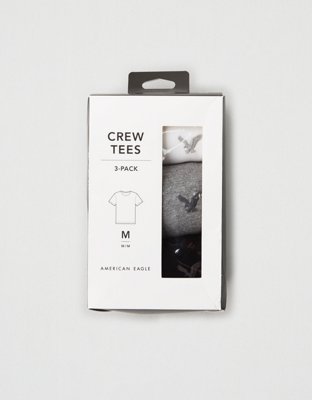 Мужские футболки American Eagle AE 3-Pack Crew Neck T-Shirt — фото 2