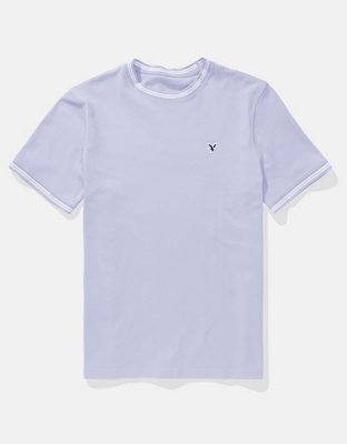 AE T-shirt Piqué de Color Liso
