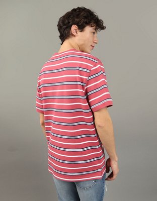 AE Flex Pique Striped T-Shirt