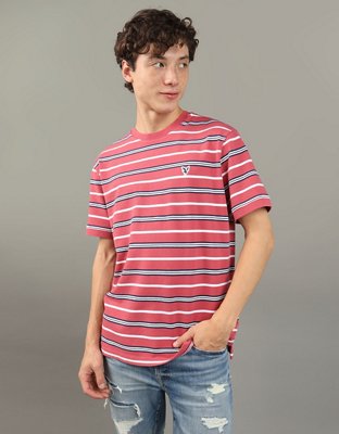 AE Flex Pique Striped T-Shirt